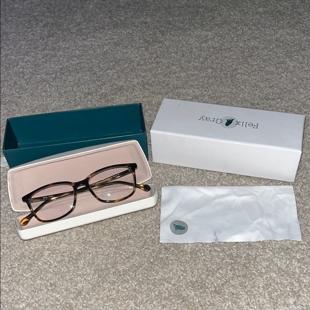 Brown Modern blue light Glasses